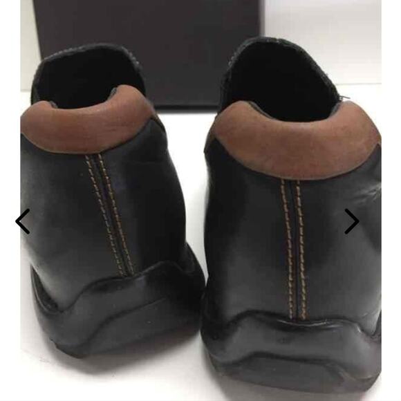 COLE HAAN EUC MENS ALECK BLACK LEATHER SLIPON SHOES. SIZE 8.5 - Picture 11 of 14